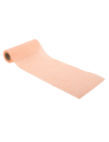 Růžový mušelínový běhoun na stůl 14 cm x 5 m svatební dekorace