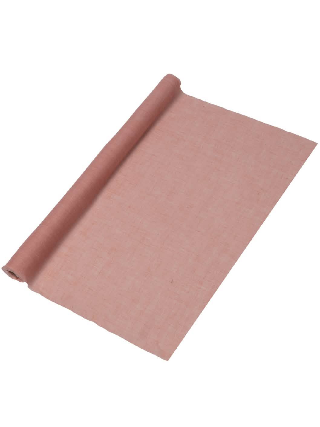 Růžový mušelínový běhoun na stůl 48 cm x 5 m svatba a křest