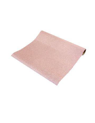 Růžový flitrovaný běhoun 28 cm x 5 m