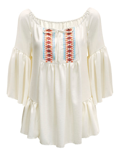 Chemise années 60 hippie femme