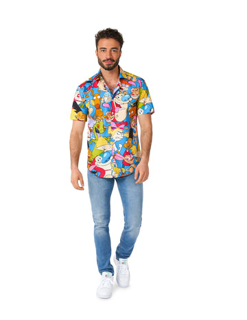 Tričko Nickelodeon Adult Opposuits s kresleným potiskem z 90. let