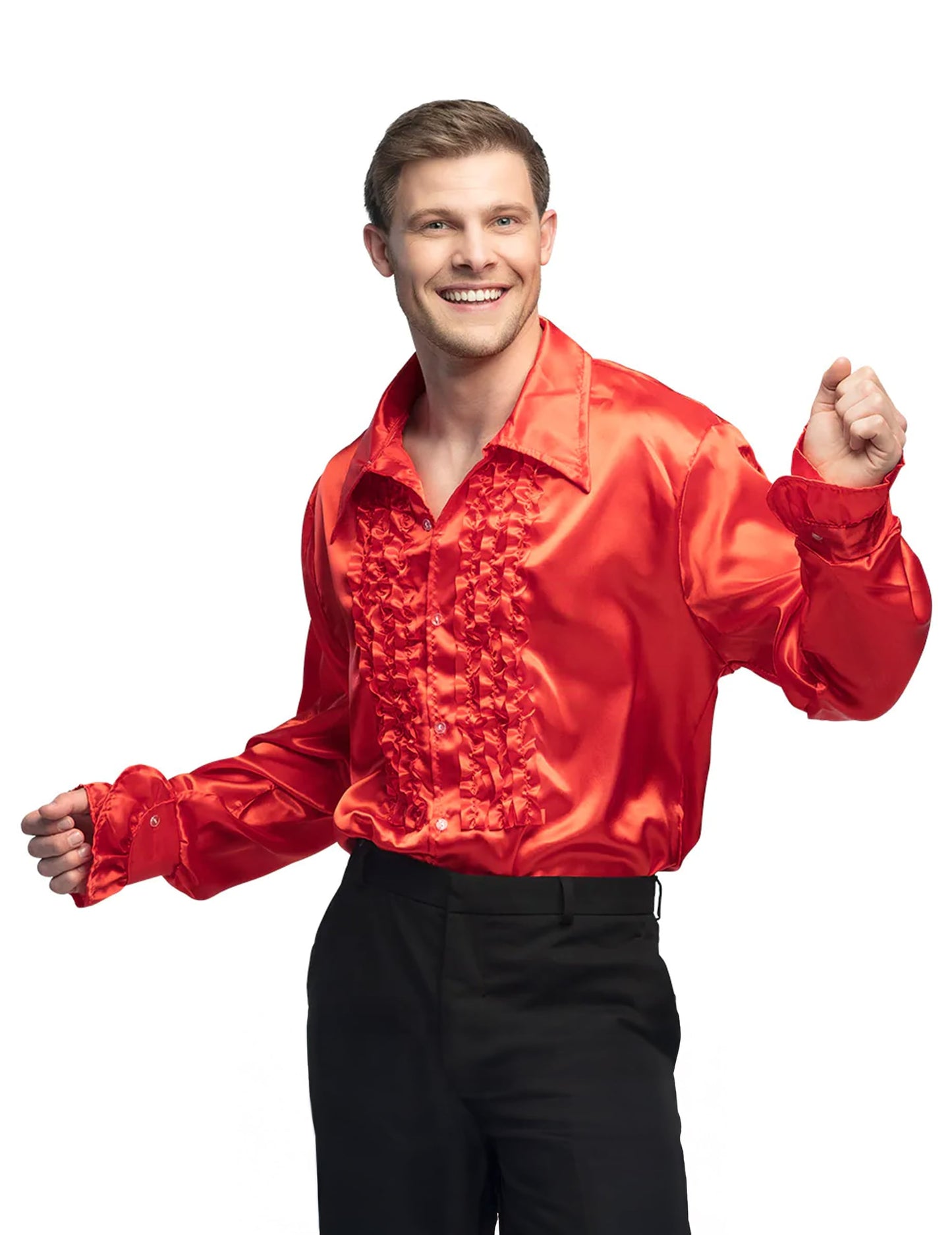 Pánské červené disko tričko