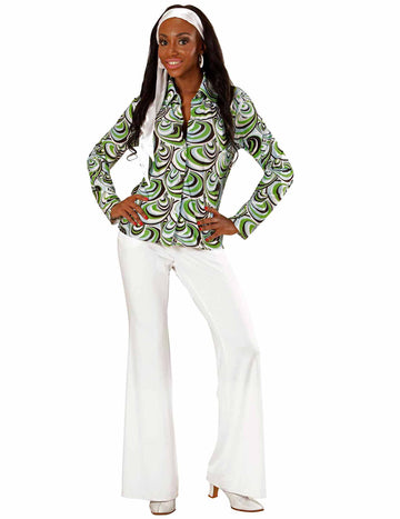 Dámská košile groovy waves 70. léta 