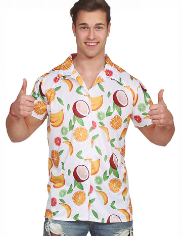 Chemise Hawaïenne Fruits Exotiques Adulte