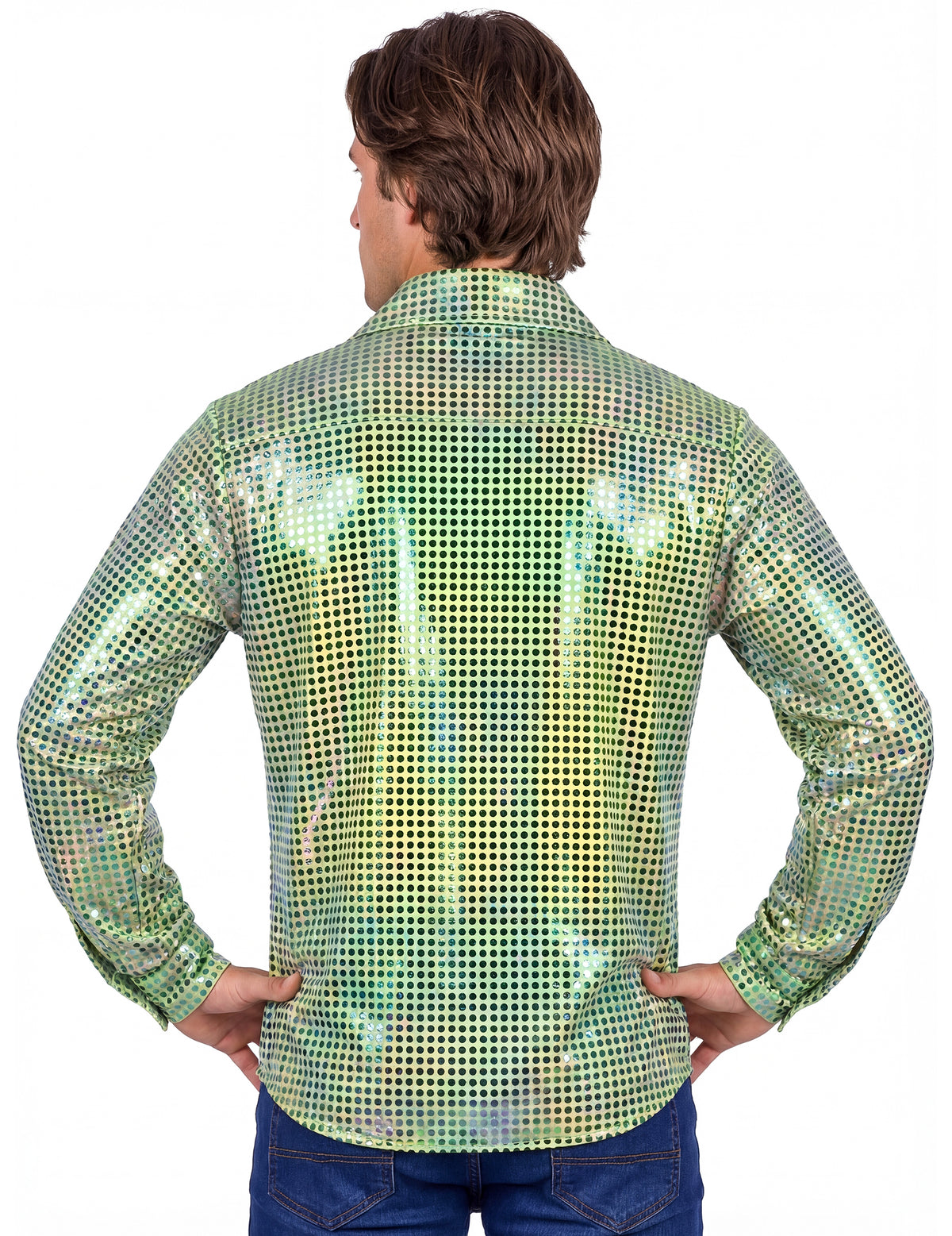 Vue de dos de la chemise disco pour homme