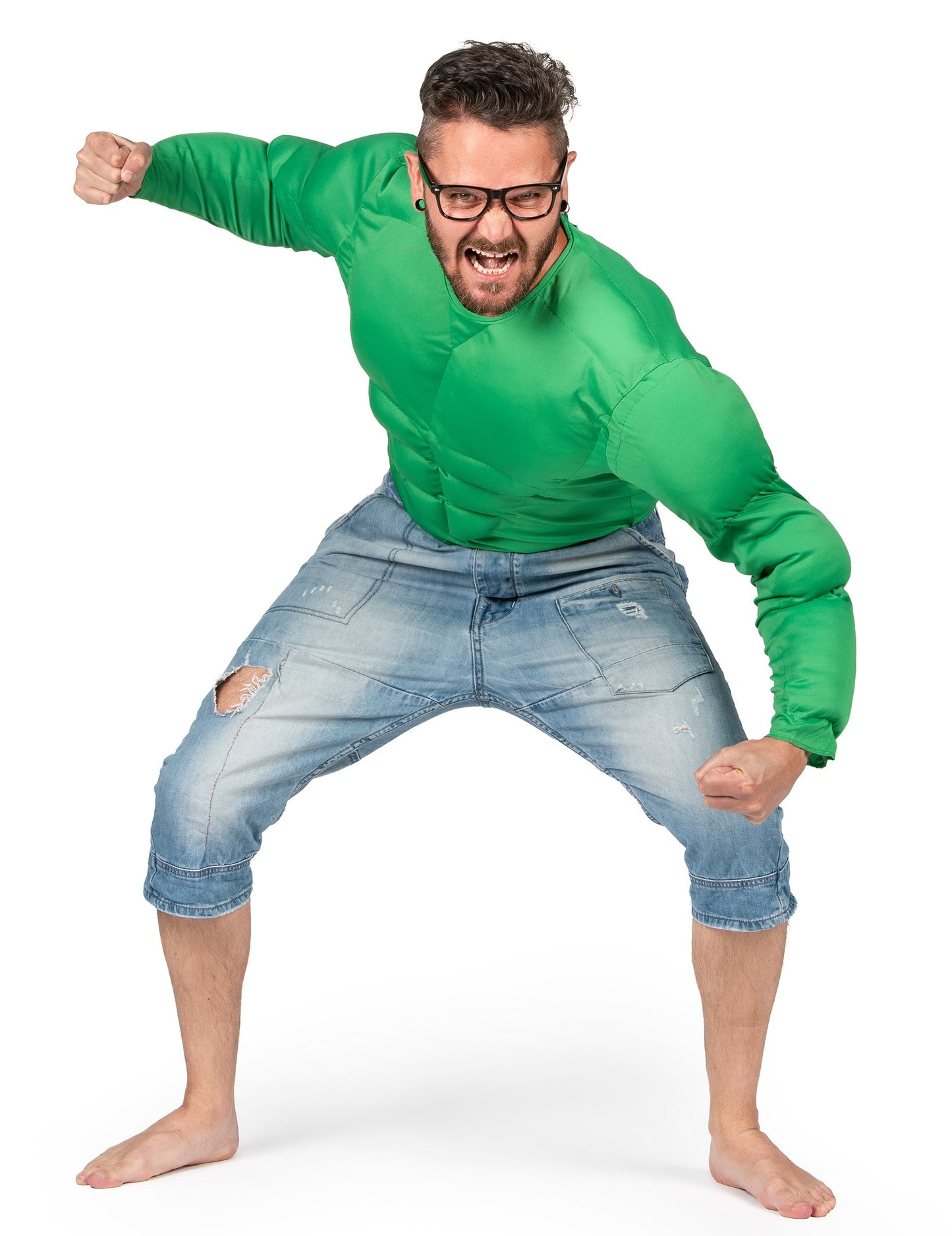 Košile pro dospělé zelené svaly