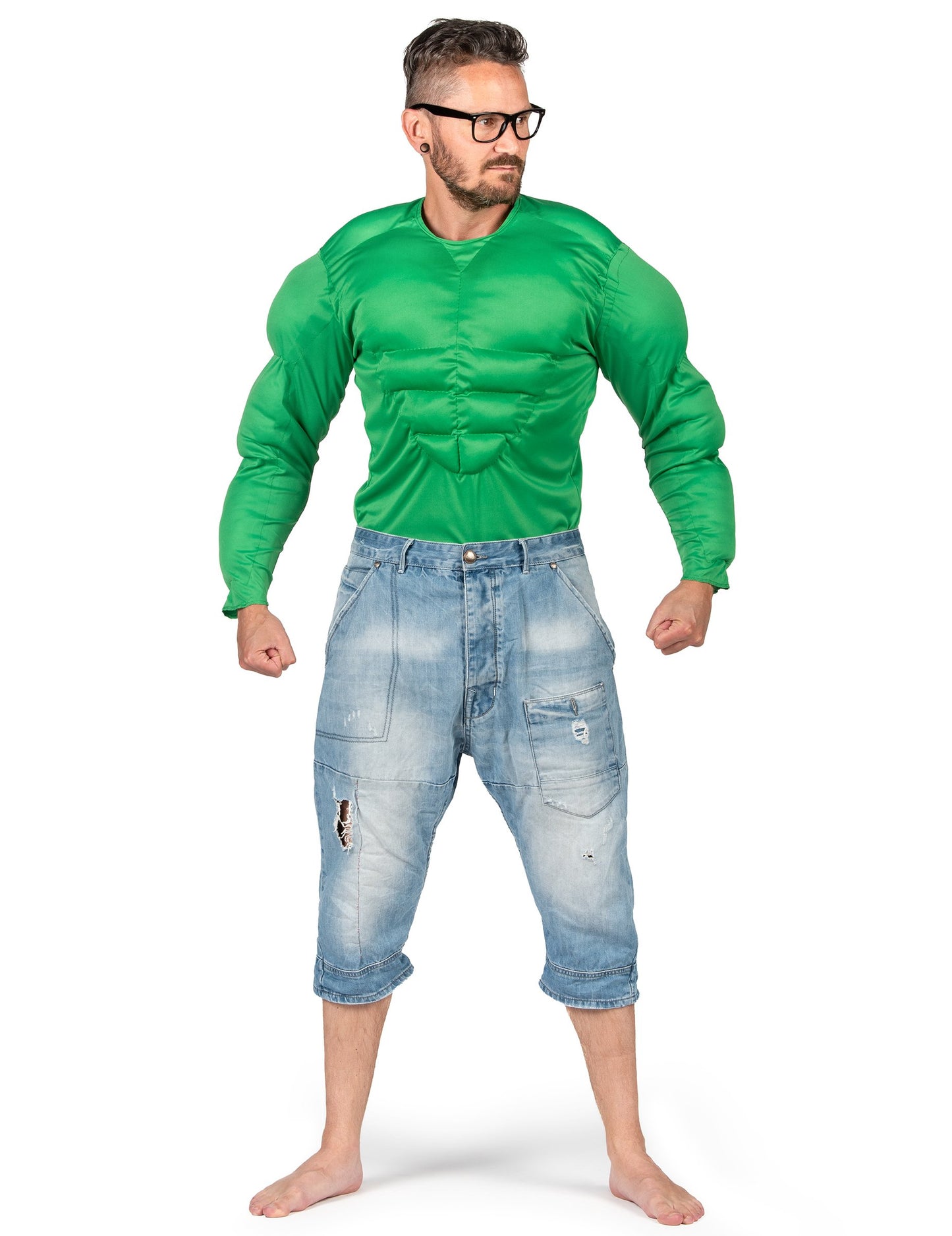 Košile pro dospělé zelené svaly