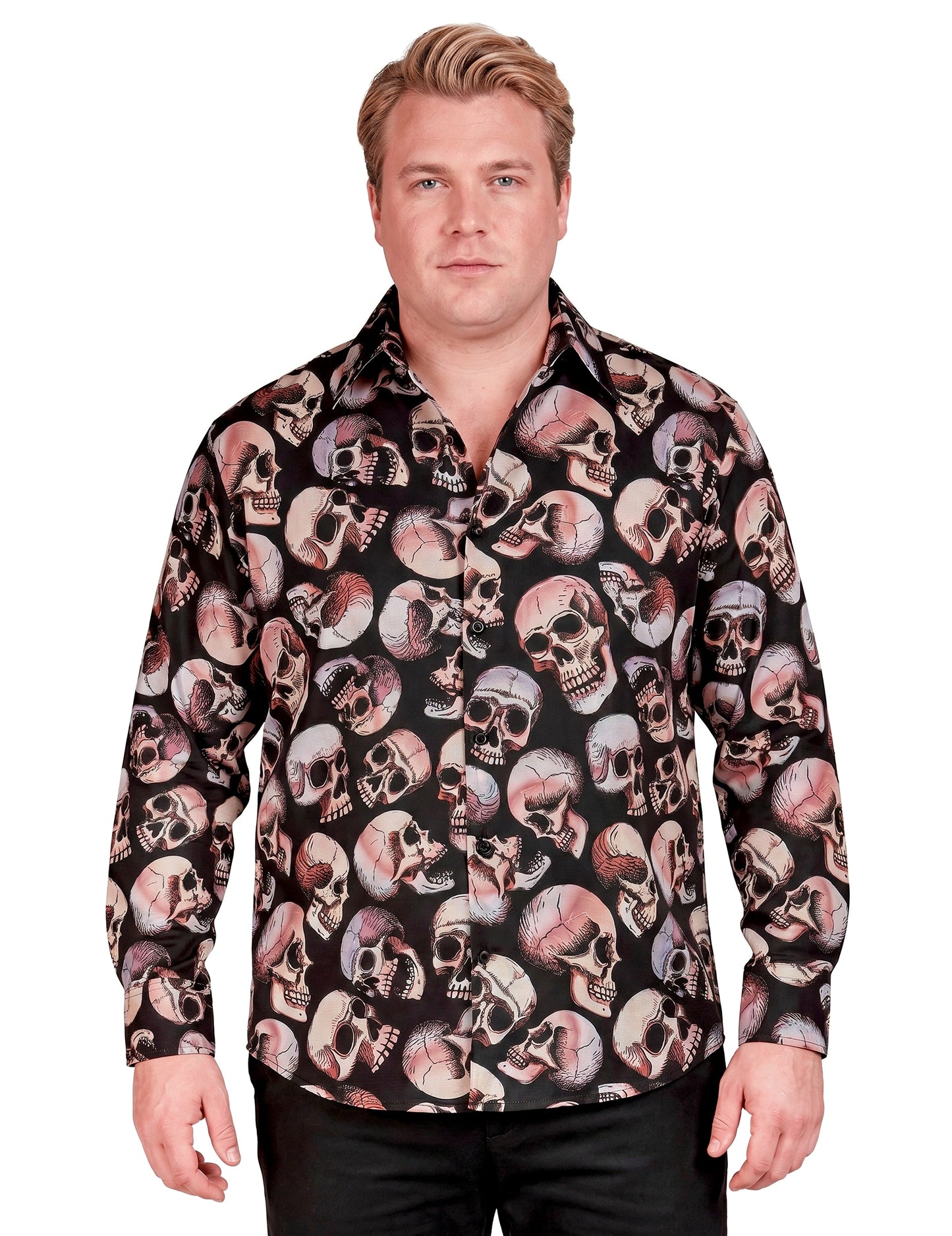 Herren Totenkopf Shirt