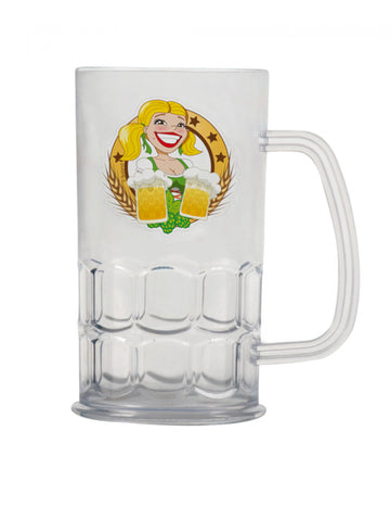 Průhledný pivní hrnek 14 cm Pivní festival