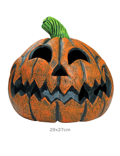 Pryskyřičná halloweenská dýně 29 x 27 cm