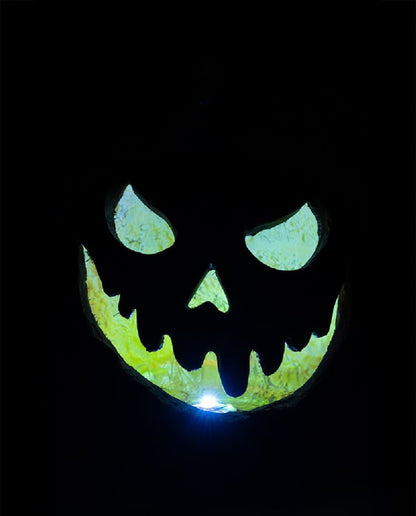 Svítící strašidelná dýně 33 cm
