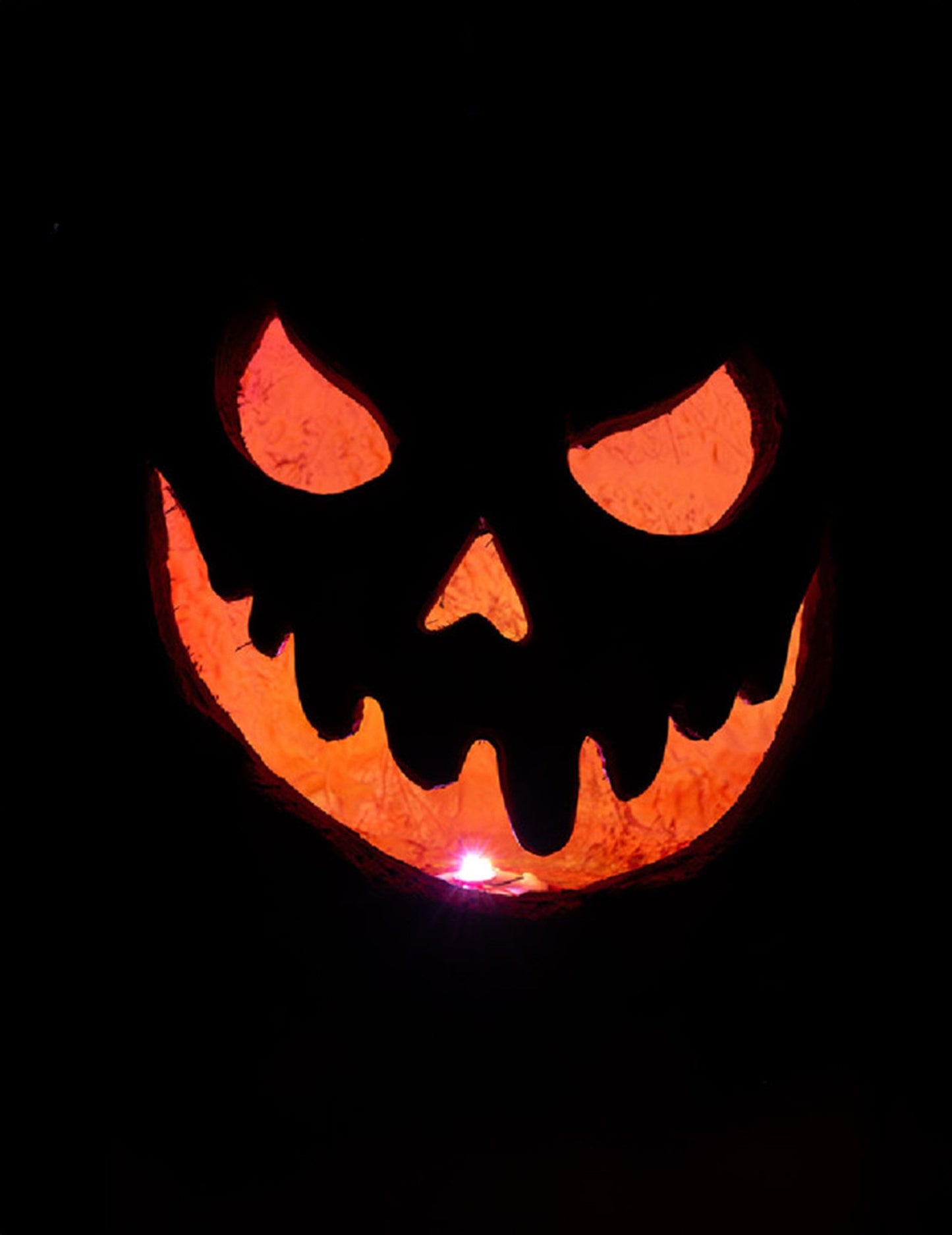 Svítící strašidelná dýně 33 cm