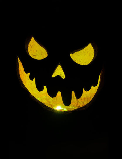 Svítící strašidelná dýně 33 cm