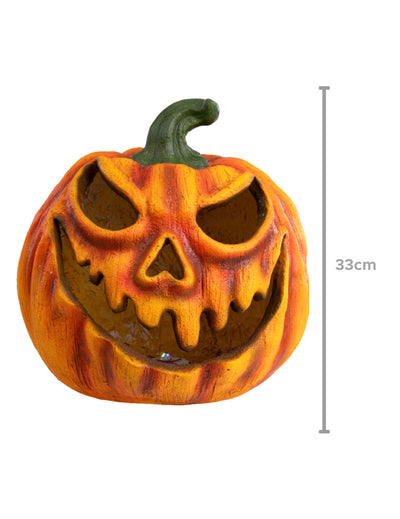 Svítící strašidelná dýně 33 cm