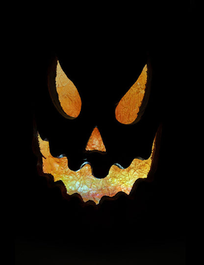 Svítící strašidelná dýně 40 cm
