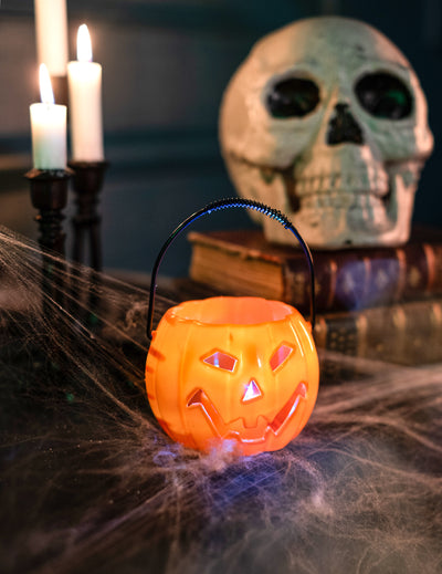 Halloweenské dýňové světlo 10 cm