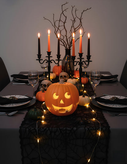 Svítící dýně 23 cm