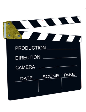 Dekorace na filmovou klapku 28 x 28,5 cm cm