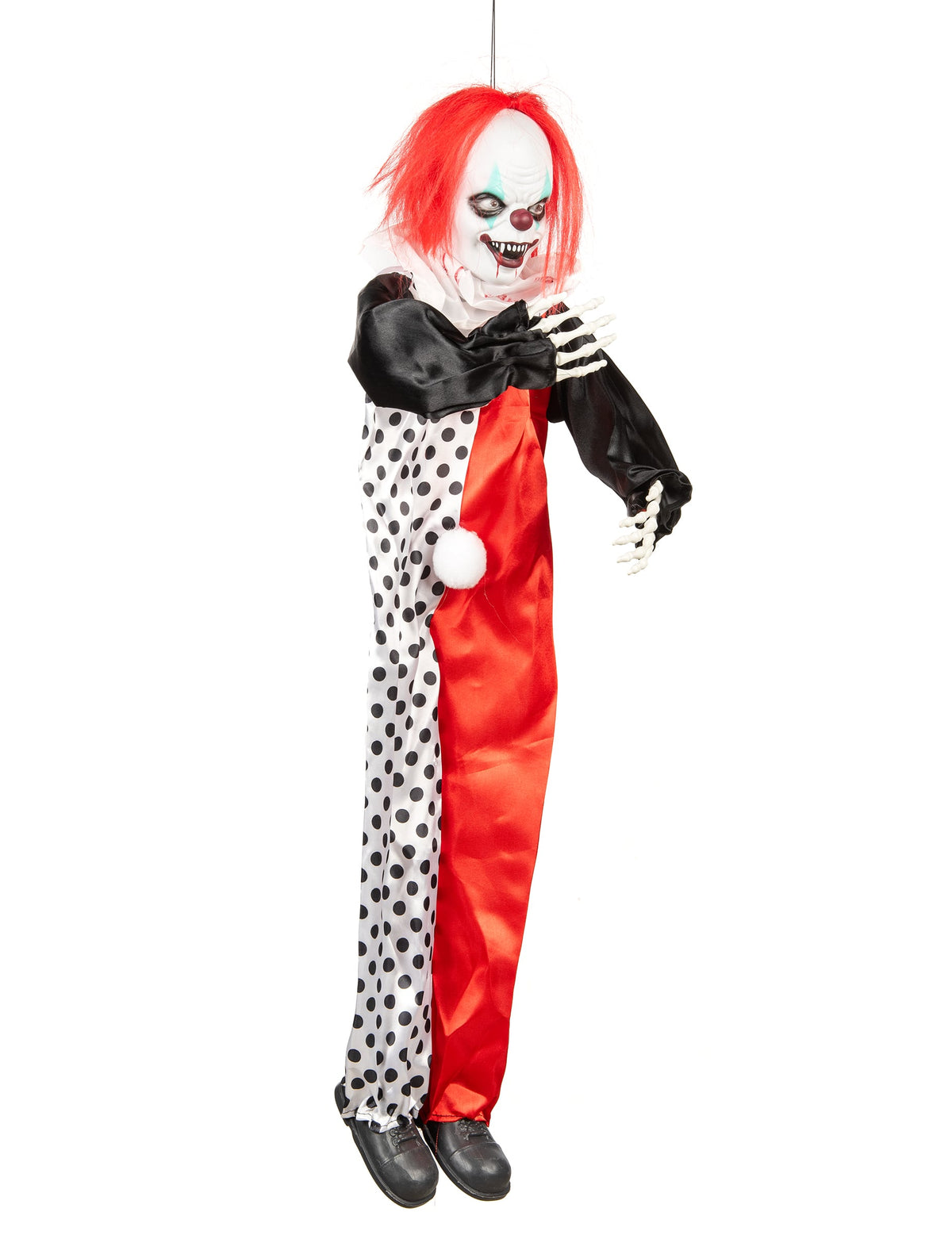 Vue de profil du clown assassin lumineux pour Halloween