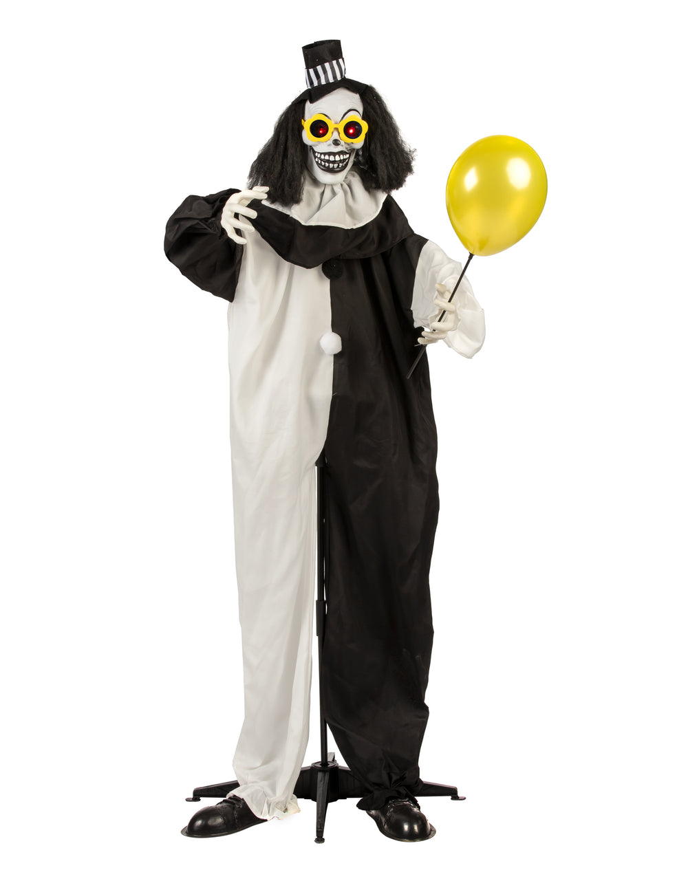 Vue de face du clown effrayant animé
