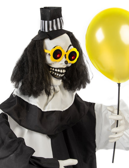 Animovaný strašidelný klaun 173 cm