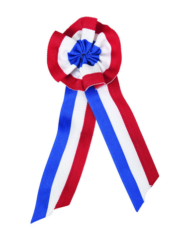 Trikolórní látková kokarda 8 x 20 cm