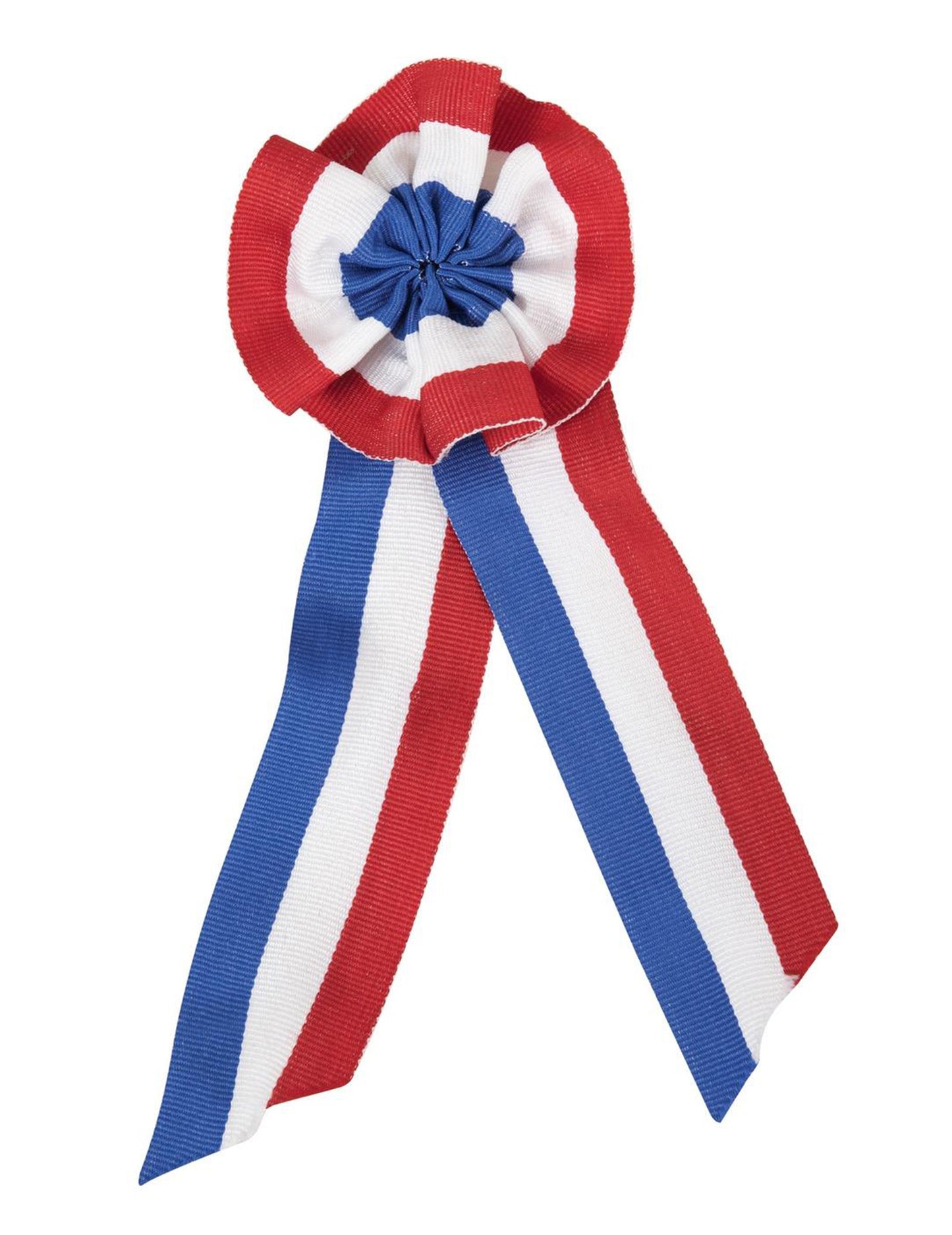 8 x 20 cm Tricolor Fabric Cockade