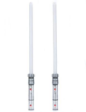 Sada 2 plastových světelných mečů se zvukem pro děti