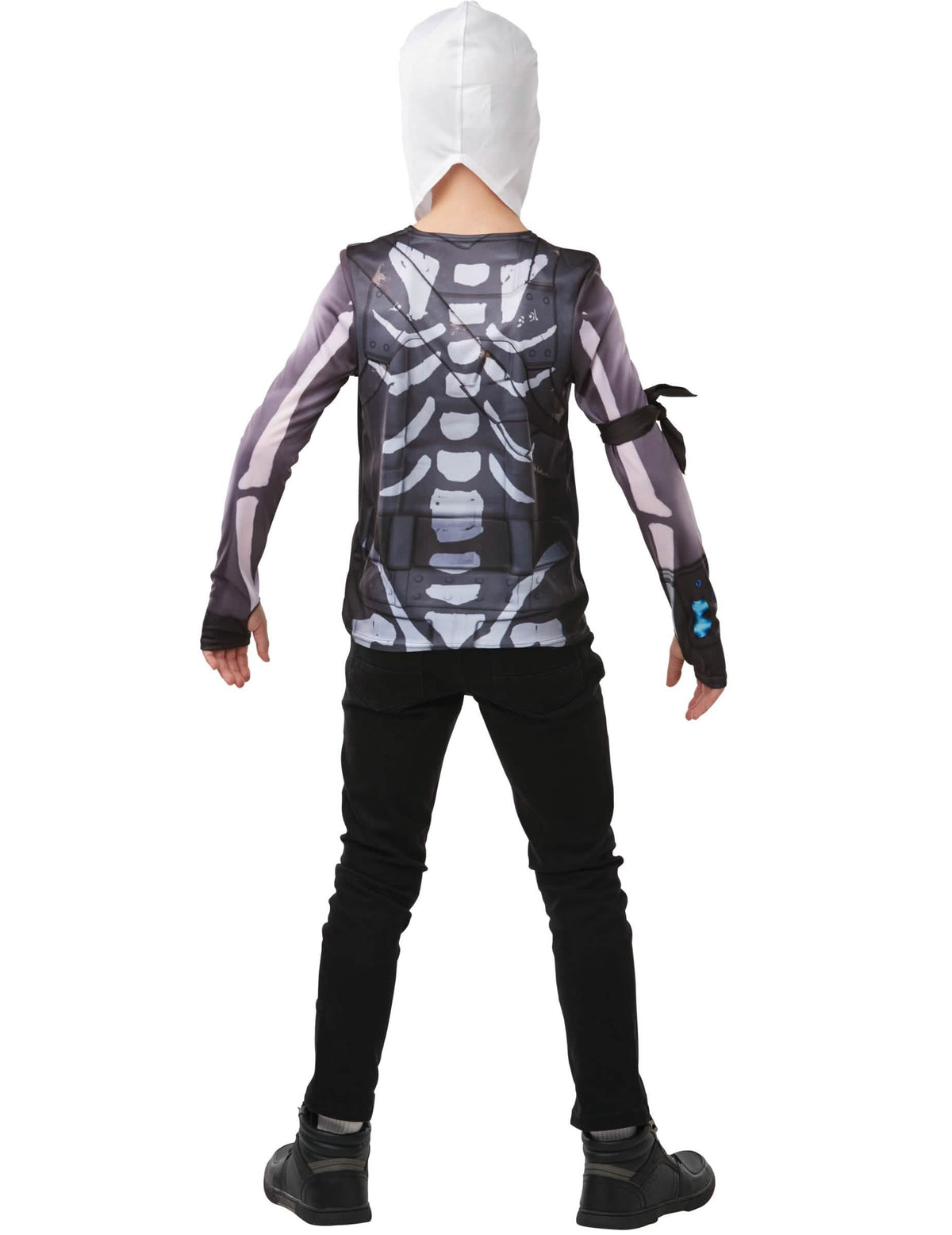 Zadní pohled na krabičku kostýmu Skull Trooper Fortnite
