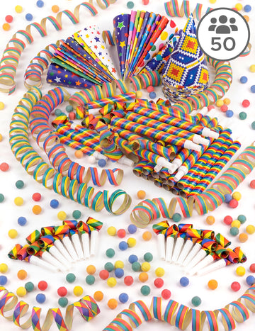 Barevná dárková krabička pro 50 osob