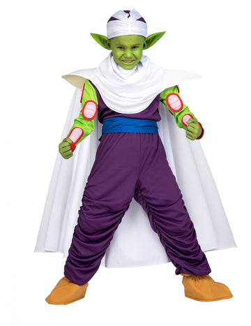 Dětský kostým Piccolo Dragon Ball s make-upem