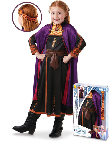 Frozen 2™ Prinzessin-Anna-Kostüm für Mädchen Disney-Verkleidung bunt