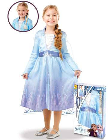 Dívčí kostým a copánek Ledové království 2 - Elsa