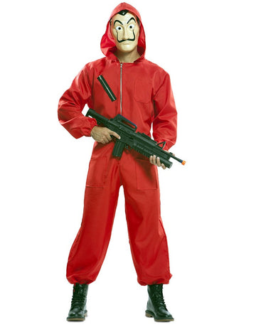 Sada luxusních kostýmů a masek pro dospělé La Casa de Papel