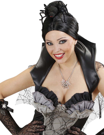 Halloweenská čelenka pro dospělé s pavoukem