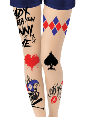 Punčocháče Adult Evil Harlequin