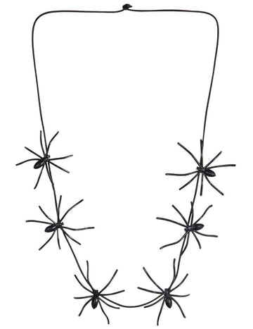 Náhrdelník s pavoukem pro dospělé s halloweenským motivem