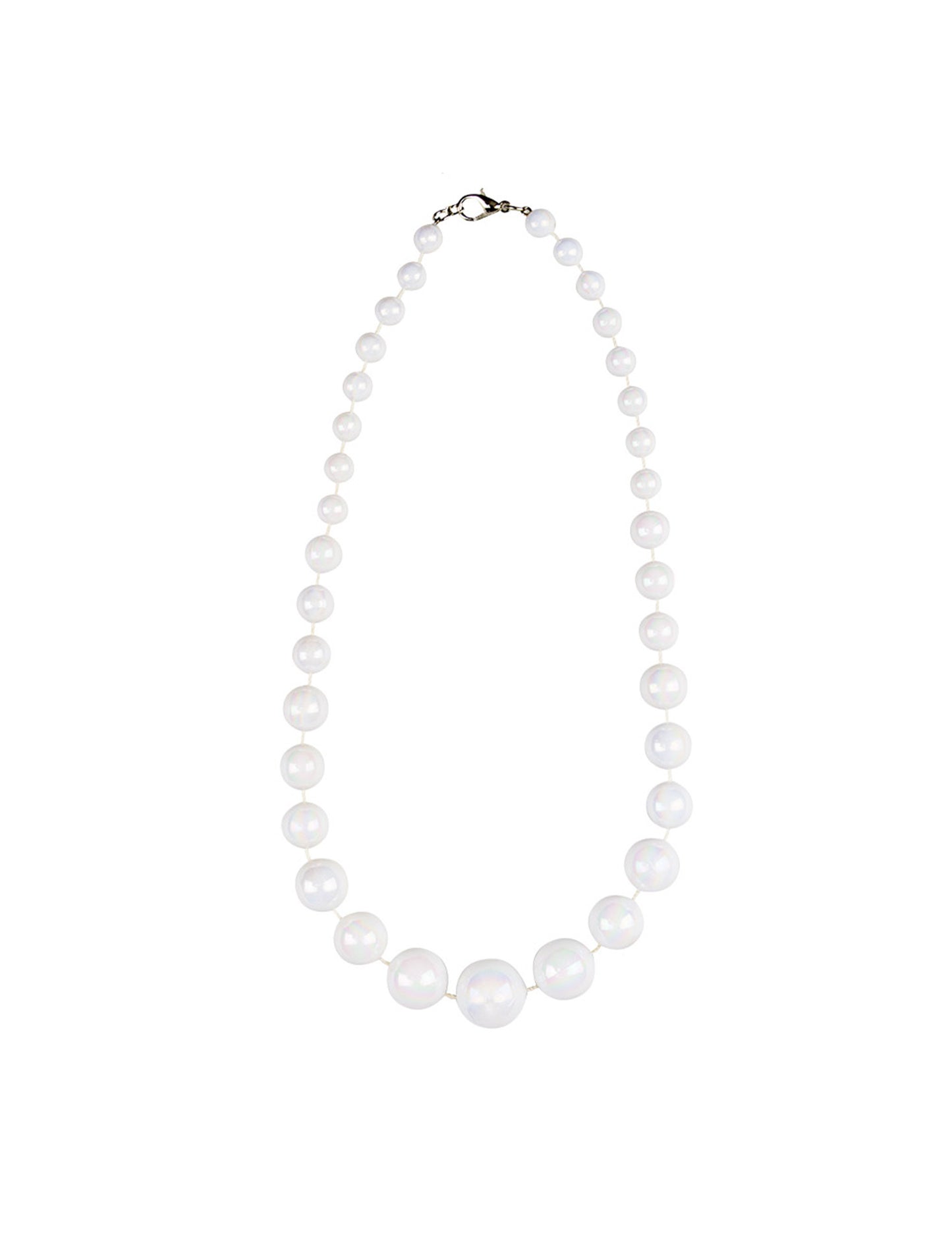 Vue d'ensemble du collier court perles pour femme