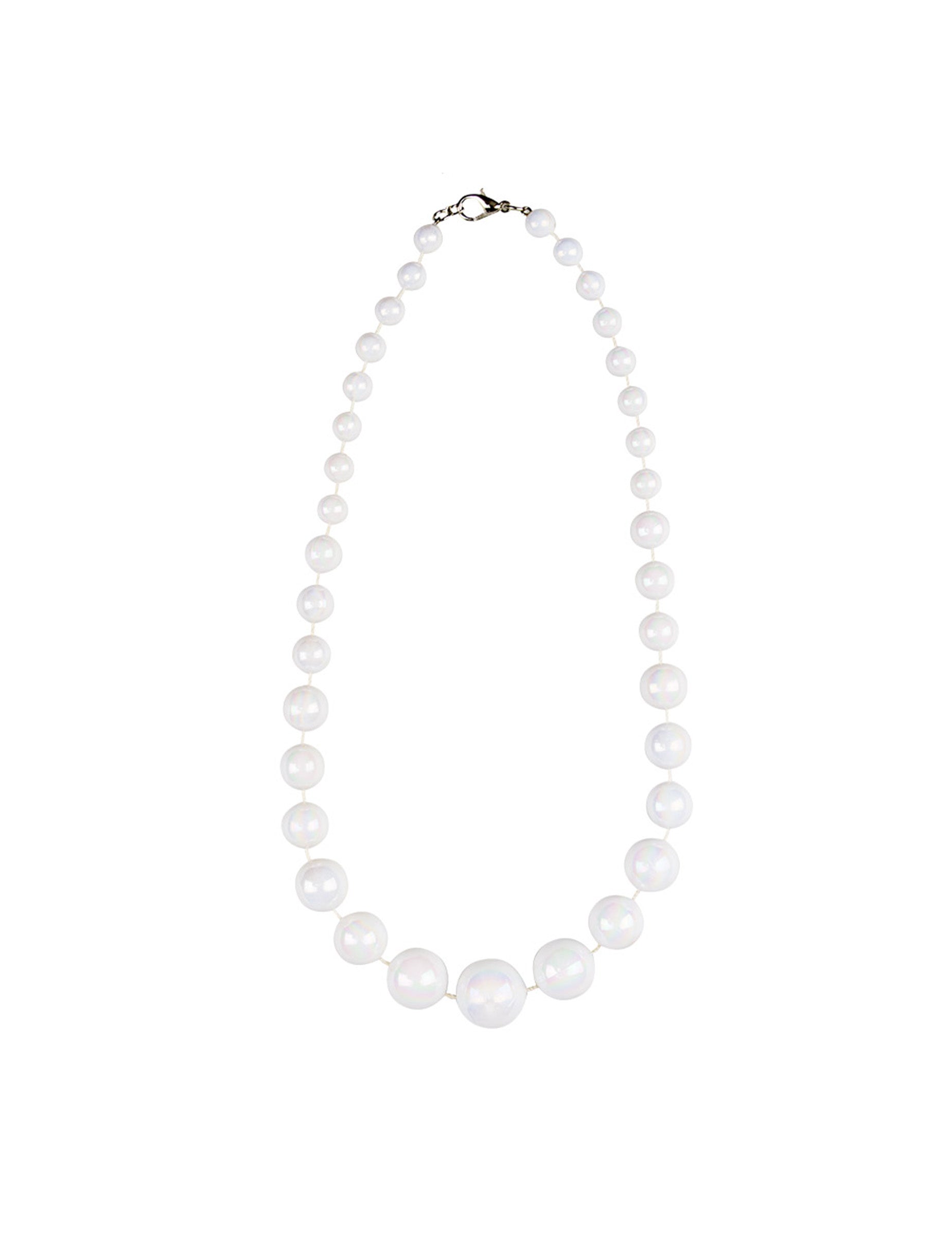 Vue d'ensemble du collier court perles pour femme