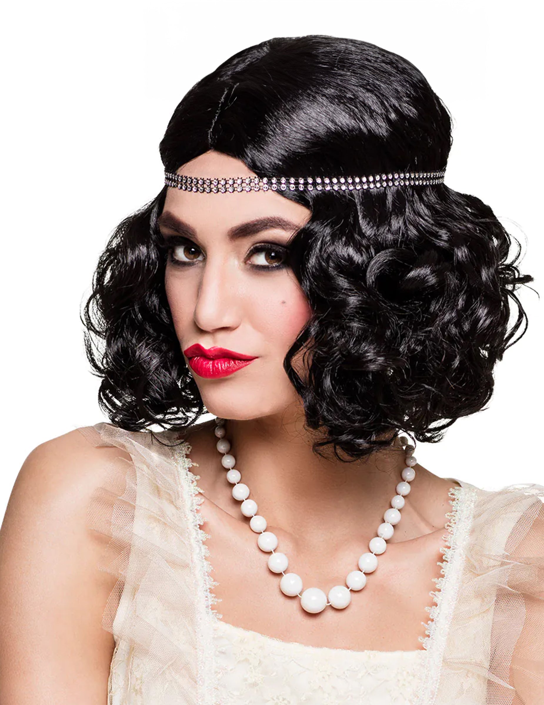 Collier court perles pour femme blanches nacrées