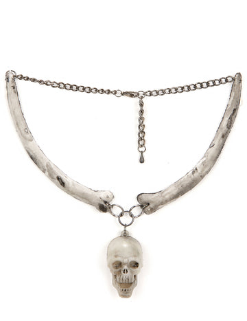 Náhrdelník s lebkou pro dospělé s motivem Halloweenu