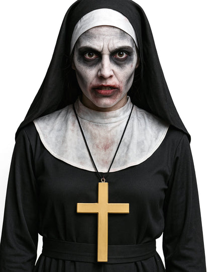 Zlatý náhrdelník s křížkem mnicha