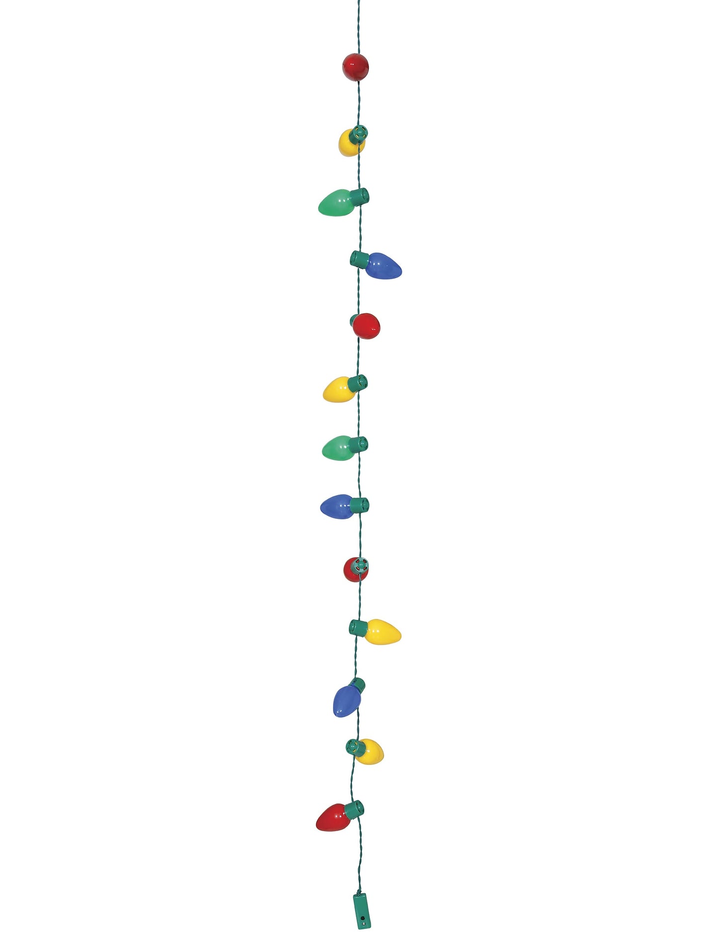 Vue verticale du collier guirlande de Noël lumineuse