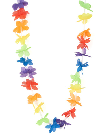 Vícebarevný havajský náhrdelník s uvítacím motivem