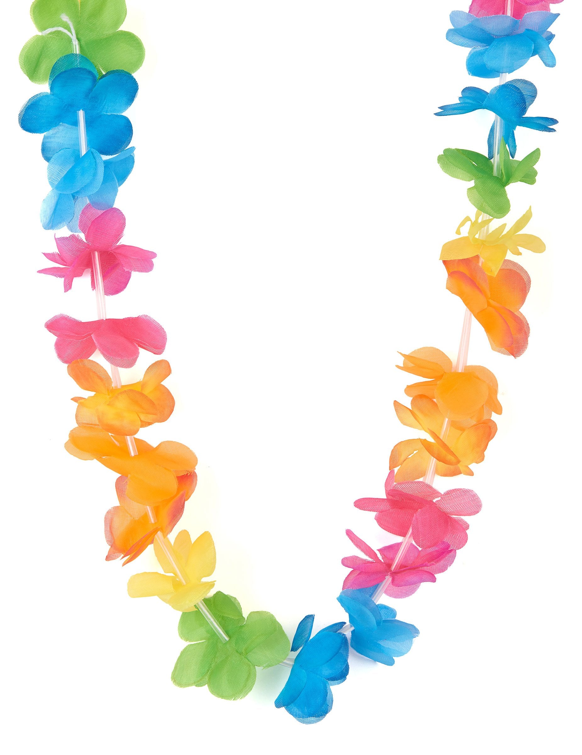 Collier Hawaï pour adulte multicolore aux couleurs vives