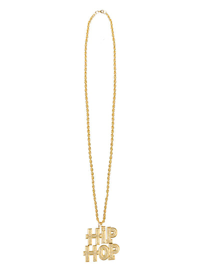 Zlatý hip hopový náhrdelník pro dospělé