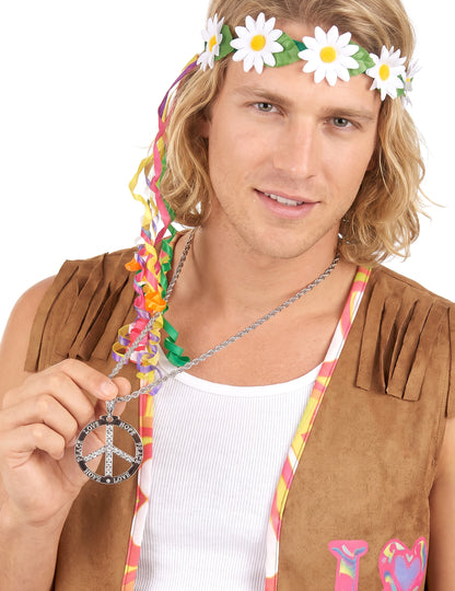 Náhrdelník hippie s efektem kamínků pro dospělé