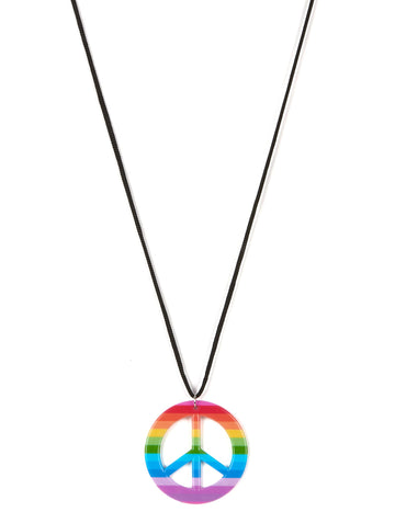 Náhrdelník pro dospělé s vícebarevným hippie vzorem