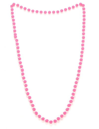 Collier de perles pour adulte rose