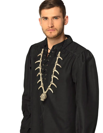 Náhrdelník s pirátskou lebkou